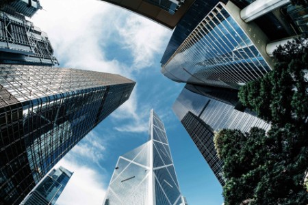 Contemporary corporate skyscrapers